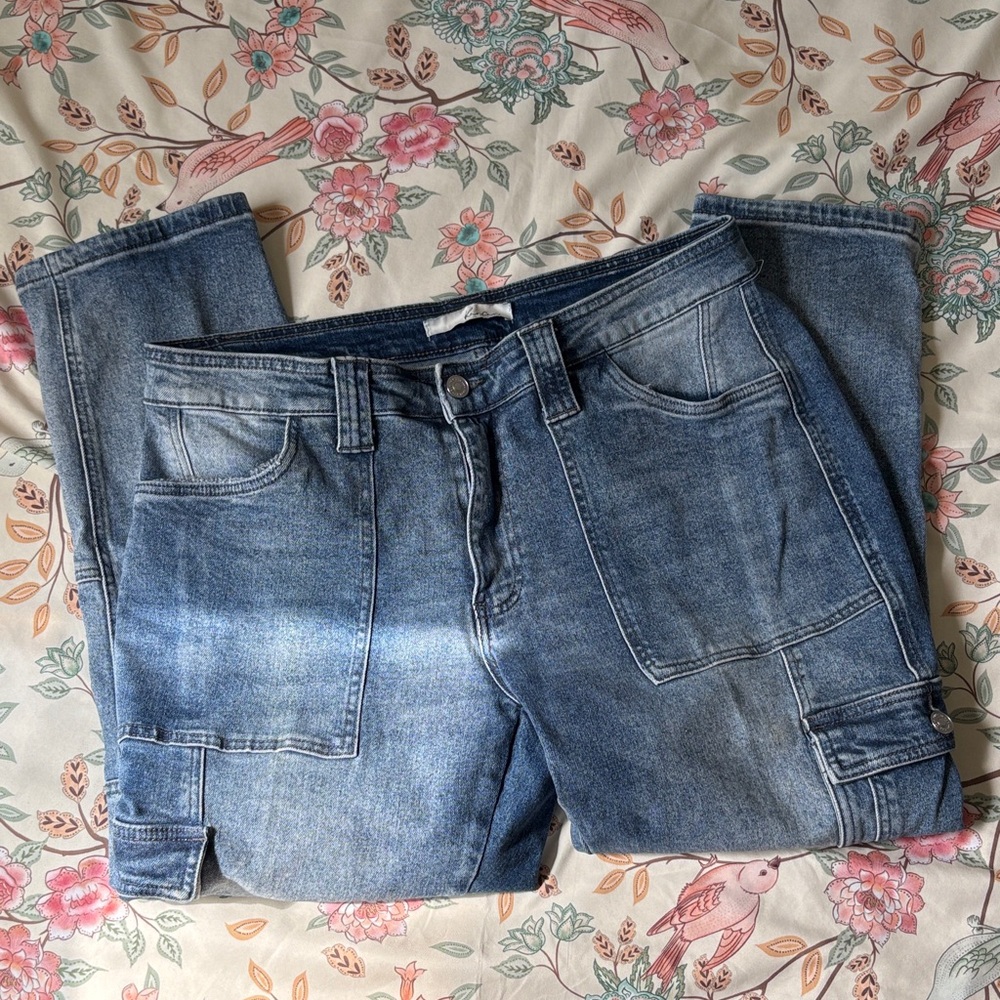 KanCan Cargo Blue Jeans